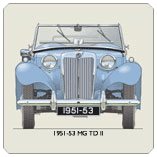 MG TD II 1951-53 (round rear lights) Coaster 2